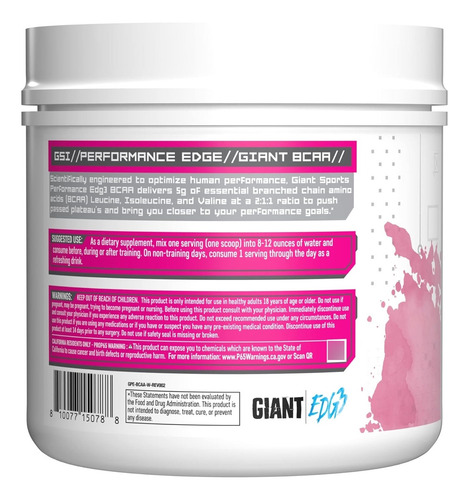 Giant Sports Performance Bcaas Aminos 2:1:1 495g | 60 Srv |