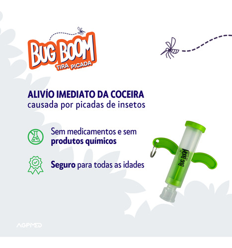Bug Boom Verde - Alivia Coceira Da Picada De Insetos