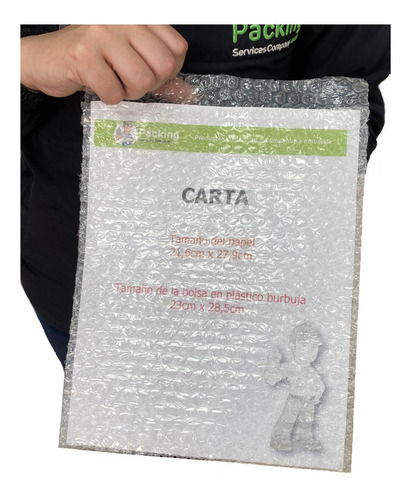Imagen 7 de 8 de 500 Bolsas En Plástico Burbuja Tamaño Carta Con Solapa