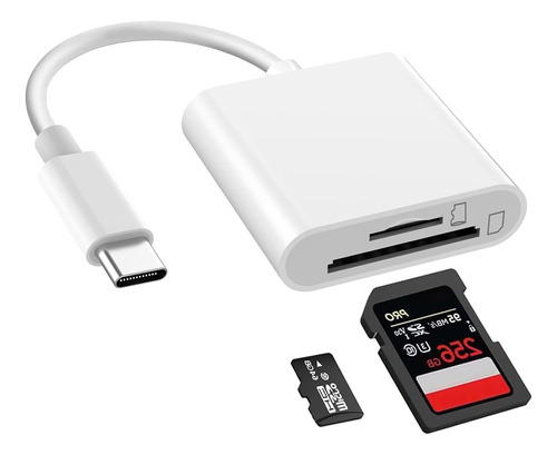 Lector De Tarjetas Usb C Sd Tf Para iPhone 15/iPad/macbook/m