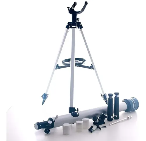 Telescópio F90060m Refrator Azimutal Constellation Cor Prateado