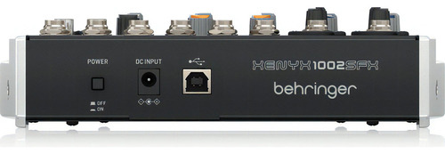 Mixer analógico Behringer Xenyx 1002sfx de 10 entradas