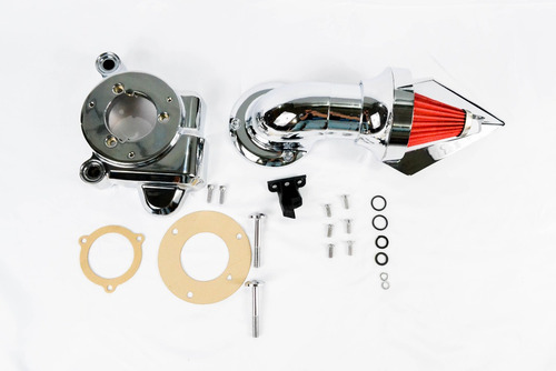 Filtro Cono Ancho Cromo Para Harley Davidson Touring 103