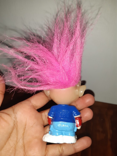 Muñeco Troll Pelo Rosa Fosforescente Kids Club Burger King (Usado)