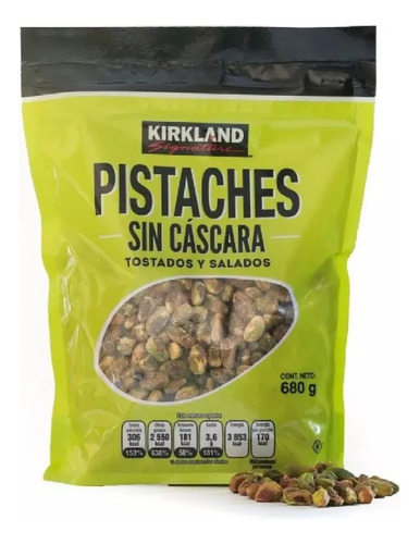 Pistaches Sin Cáscara Kirkland Signature De 680 Gr