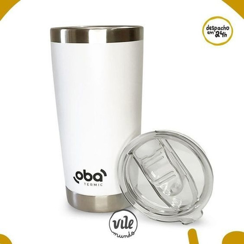 Imagem 4 de 6 de Oferta Kit 2 Copos Térmicos Inox C/ Tampa & Abridor