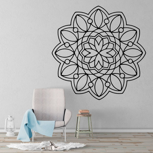 Vinil Decorativo 7658 Mandalas Flor Mediano