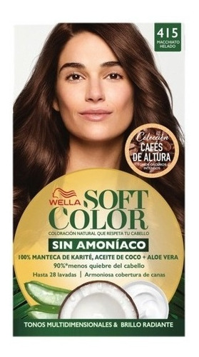 Tintura Soft Color Wella Coloracion Sin Amoniaco Tono 415