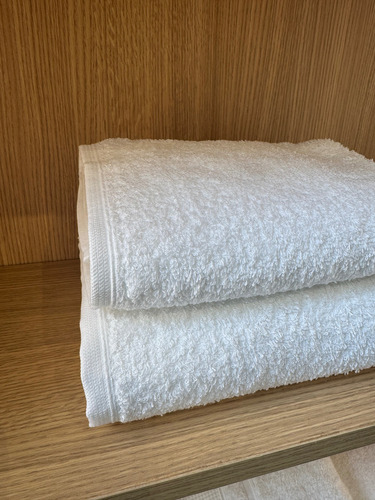 Juego De Toalla Y Toallon Cannon Hotelero 520 Gr/m2 Blanco Lisa