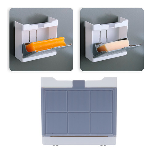 Jabonera Colgante Escurridor Gris (caja Individual )