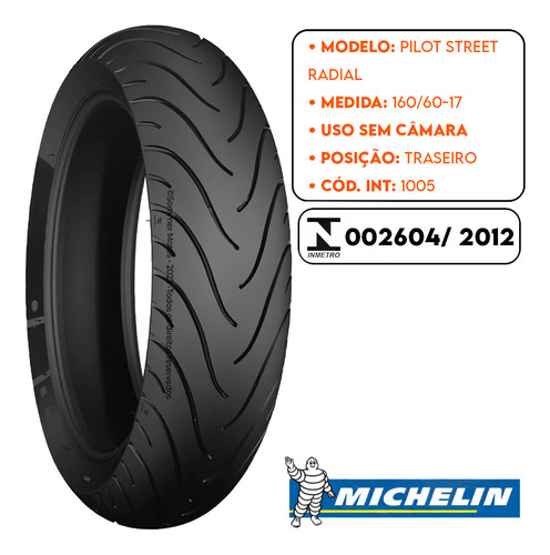 Pneu Traseiro Bandit 650 160-60-17 Michelin