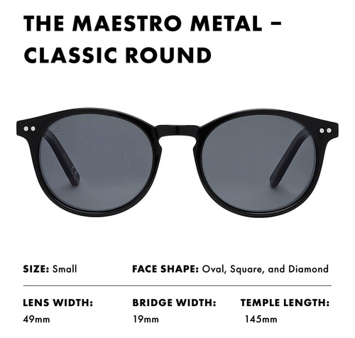 Prive Revaux The Maestro Metal X Classic Gafas De Sol Redond
