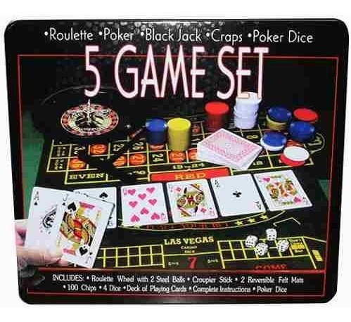 5 Juegos Casino Ruleta Poker Blackjack Poker Dados 8160-0801