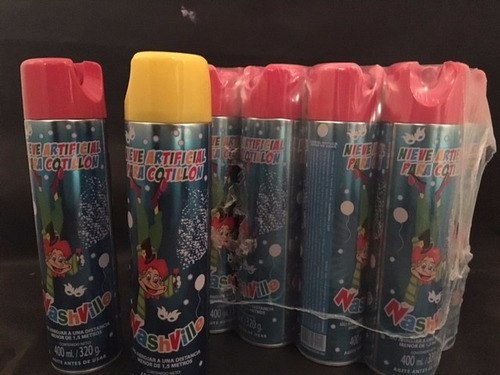 Imagen 1 de 6 de 12 Nieves Espuma Aerosol Pack Cotillon Combo Carnaval Fiesta