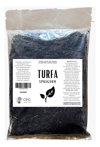 Substrato De Turfa Sphagnum Importada Premium 10 Litros