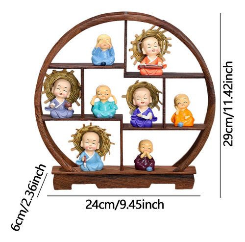 Artículo De Estante Antiguo De Soporte 9pcs Semi Circular