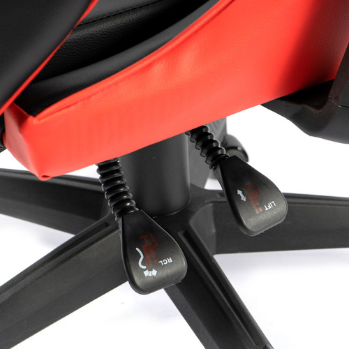 Silla Gamer Pc Playstation Sillon Ergonomica Zgx Oficina Color Rojo/Negro
