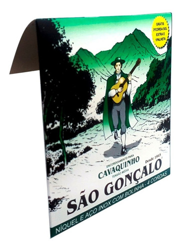 Imagem 2 de 4 de Encordoamento São Gonçalo Cordas Para Cavaco Com Bolinha
