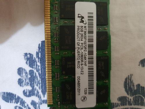 Imagem 4 de 4 de Memoria 8gb Pc3l-10600r Ddr3 1333mhz 2r*4 Ecc Reg X79