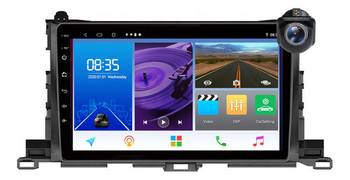 Estéreo Android Para Toyota Highlander 15-18 2+32g Carplay