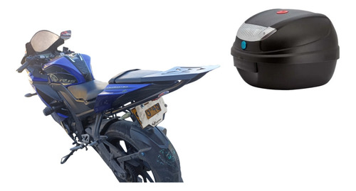 Parrilla Para Moto Yamaha R15 V3 Y Baúl Tomcat 30 Litros