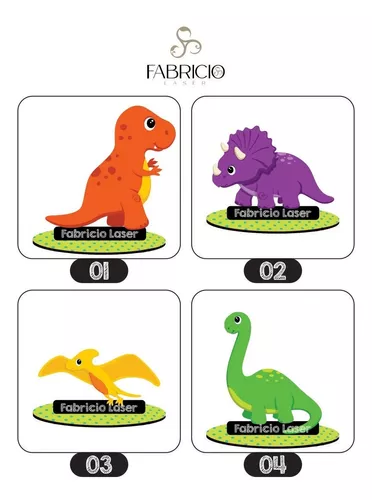 15 Centro De Mesa Dinossauro T Rex Aniversário Infantil Mdf