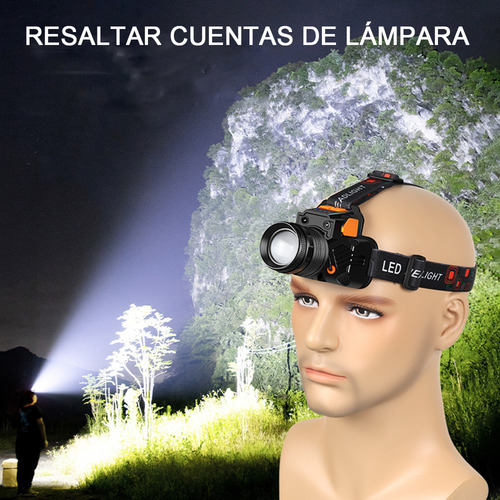 VAKRNY Lámpara LED Minera Recargable Impermeable, Batería Integrada, Sensor Inducción, 10H Duración, Ideal para Trabajo Nocturno, Emergencias, Camping y Minería Con 3 Modos Luz Amarilla