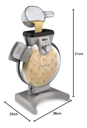 Cuisinart Waf-v100 Wafflera Vertical Anti-derrames