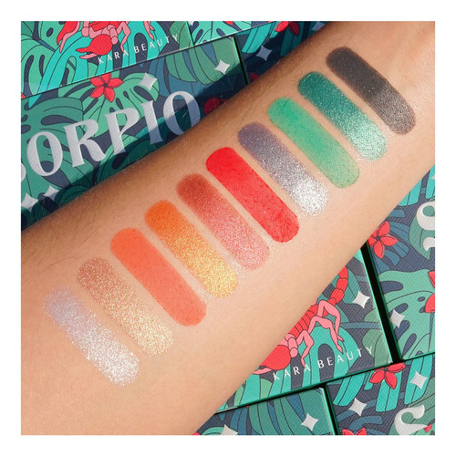 Paleta De Sombras Horoscope Collection Kara Beauty Sombra Escorpión