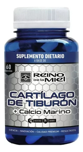 Cartílago De Tiburón + Calcio Marino - Reino 60 C