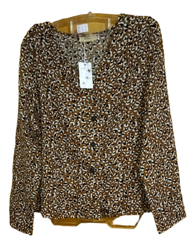 Blusa Blazer Animal.print Talla Xl Xxl Nueva 