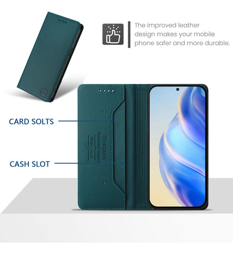Funda De Piel Tipo Cartera For Samsung Galaxy A56 A36 A26