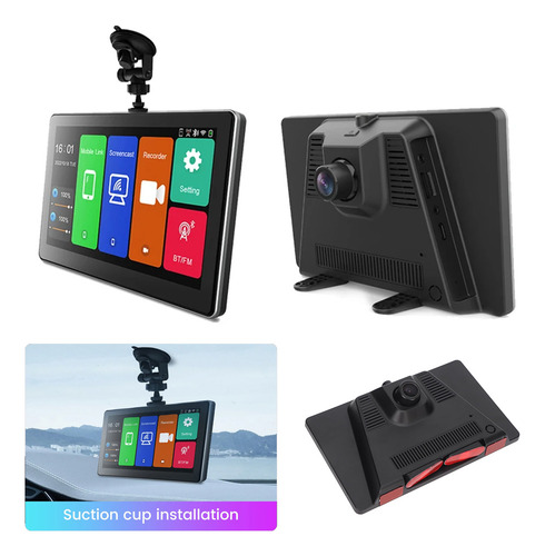 Estéreo De Pantalla Carplay Android Auto Portátil Dashcam 4k