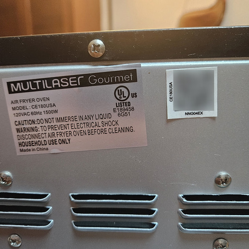 Horno Eléctrico Freidora De Aire Multilaser Ce180 25l (Usado)