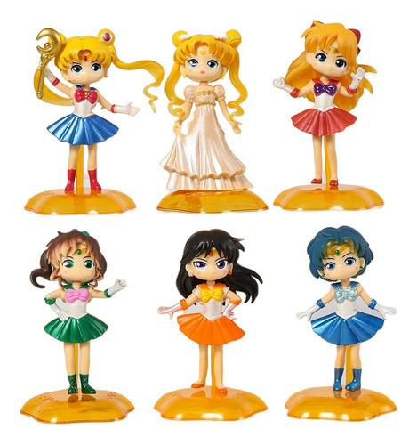 Set 6 Figuras Sailor Moon Edicion Especial 9cm - Anime