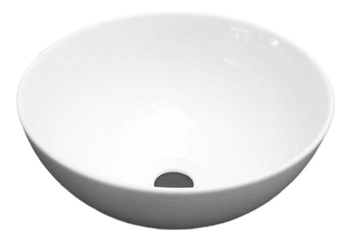 Imagen 2 de 9 de Bacha De Apoyo De Porcelana Blanca, Loza 32 Cm