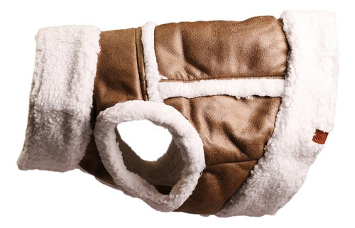 Roupa Pet Colete Roupinha Casaco Bege Para Cachorros Gatos Cor Bege 04