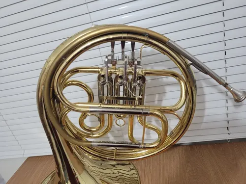 Trompa Em Fá Yamaha Yhr 313 Dourada Original Completa | MercadoLivre