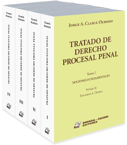 Tratado De Derecho Procesal Penal Clariá Olmedo 8 Tms (rc)