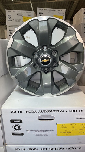 Roda S10 Aro 18 6x139 2020 2021 / 4 Rodas High Country Ltz Cor Grafite Diamante
