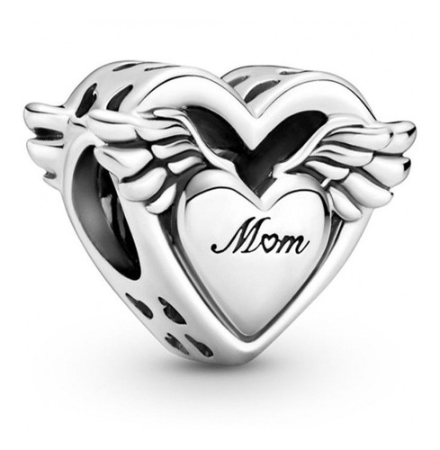 Dije Charm Pandora Mamá Madre Eres Mi Ángel Plata Original