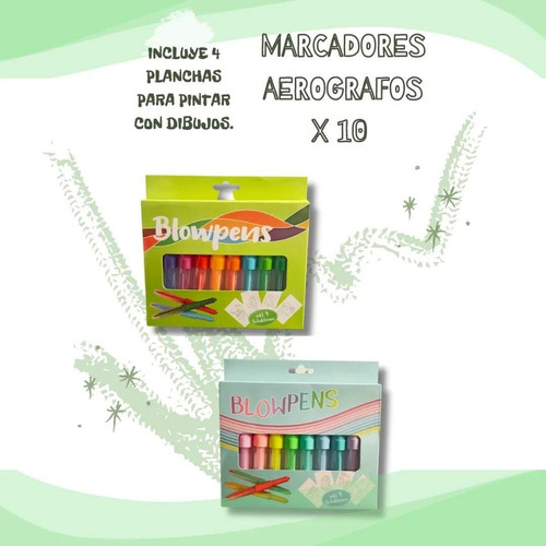 Marcadores Aerografo Blow Pen Ideal Para Estimulación