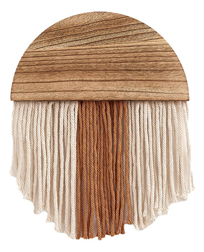 J Tapiz De Borlas De Macramé Colgante De Pared Bohemio De D