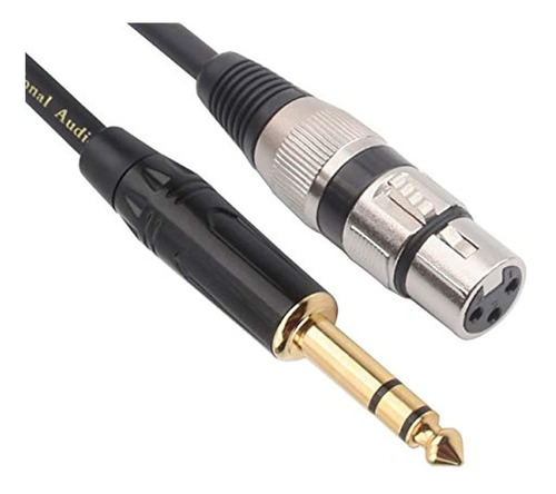 Tisino Xlr Hembra A 1/4 De Pulgada (6,35 Mm) Trs Jack Cable 