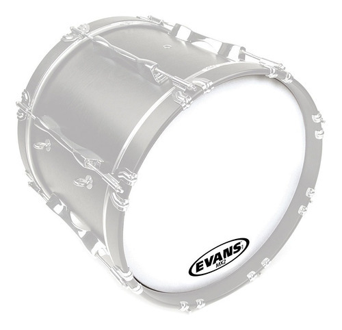 Evans Bd24mx2w Parche 24 Pulgadas Blanco Para Bombo Tambora