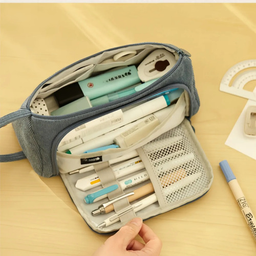 Estuche Para Lápices De Papelería Con Múltiples Bolsillos, 2