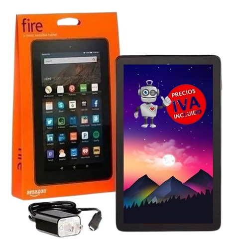 Tablet Amazon Fire 7 Quad Core/16gb/1gb Ram/ 7 Incluye Iva