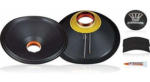 Imagem 2 de 3 de Kit P/ Reparo Subwoofer 18 600wrms 8ohms 18.2/600 Oversound