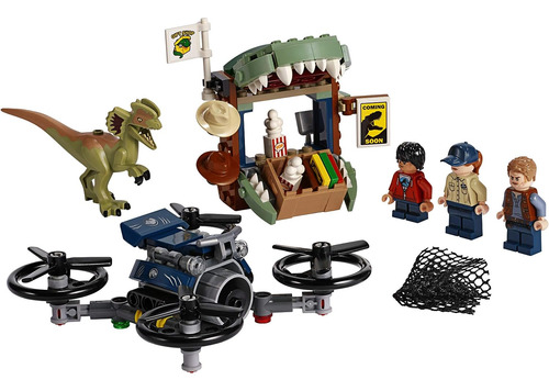 Lego Jurassic World Dilophosaurus En El Kit De Construcción