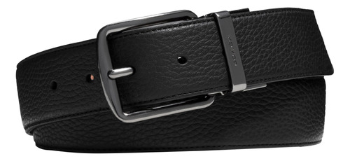 Coach Cinturón Reversible Ancho, Negro/caoba